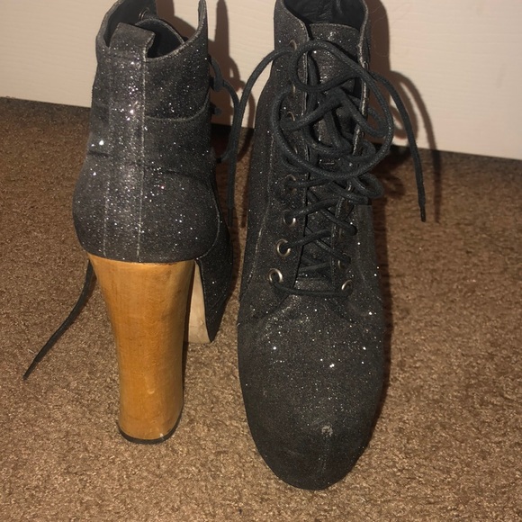 Sparkly Platform Booties - Picture 2 of 4